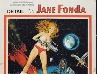 Barbarella Movie Poster 1968 Science Fiction Jane Fonda