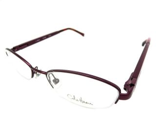 New Authentic Cole Haan CH 939 Wine Semi Rimless Designer Eyeglasses
