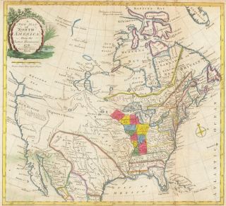 Colonial North America 1781 Classic American Map
