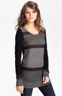 Hinge® Metallic Stripe Sweater