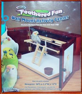  Bird Wall or Table Top Mounted Folding Pet Activity Center New
