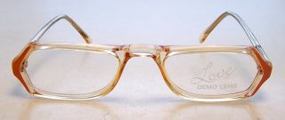 Vintage Pink & Clear Colored Plastic Eye Glasses circa 1970s
