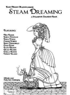 Steam Dreaming Punk Clockwork Coloring Book New Dragons