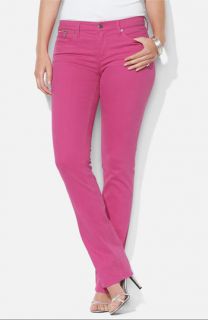 Lauren Ralph Lauren Slim Straight Leg Colored Jeans (Plus)