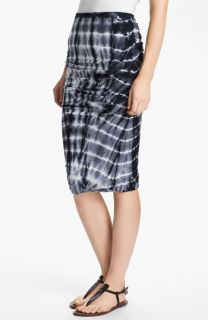 James Perse Tie Dye Ruched Pencil Skirt