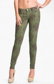 Paige Verdugo Print Skinny Jeans (Estate Green Paisley)
