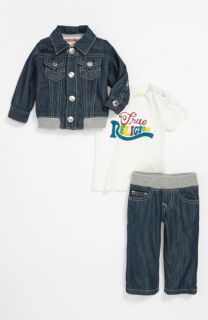True Religion Brand Jeans Shirt, Jacket & Jeans Gift Set (Infant)