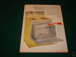 1965 Frigidaire Easy Pull N Clean Oven Range Ad