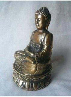 Collectible Tibet Brass Shakyamuni Statue