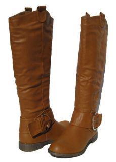 New Womens Riding Boots Cognac Shoes Winter Snow Fur Lined Ladies