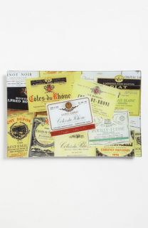 Bens Garden Vintage Wine Labels Decorative Glass Tray