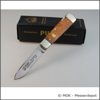 MDK Original Puma Wurzelholz Collectors Knife Pocket with Burl Wood
