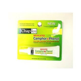  Ice Medicated Campho and Phenol Ointment Cold Sores Pain Reliever Gel