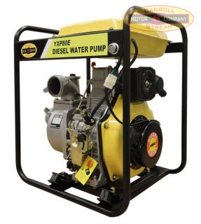 New 3 Industrial Commercial Diesel Water Pump Electric Recoil Start