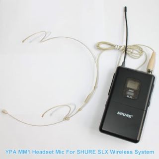 YPA MM1 C4S Wireless Headset Microphone TA4F mic for SHURE BEIGE