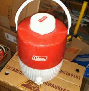 Vintage Coleman Snow Lite Water Jug Cooler Red 2 Gallon