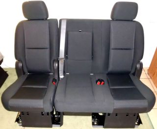 Second Row Black Cloth Seats OEM Chevrolet Suburban Yukon Denali 2nd