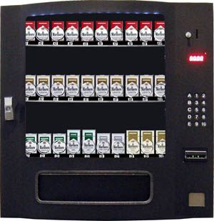  Cigarette Pack Vending Machine, 30 Selection Compact Tabletop Vendor