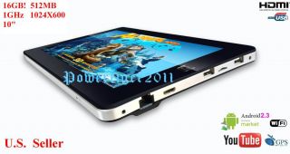  Android 2 3 512MB Superpad Touchscreen Tablet PC Touch Pad