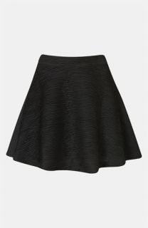 Topshop Textured Skater Skirt