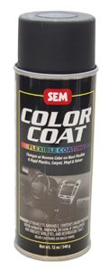  satin black flexible vinyl plastic aerosol spray paint can sem color