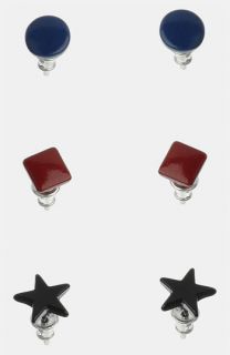 Topman Geo Shape Stud Earrings (Set of 3)
