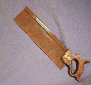 Johnson Conaway Back Saw Disston BOUGHT Them in 1857