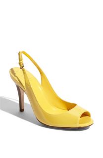 Cole Haan Air Talia Open Toe Patent Leather Slingback