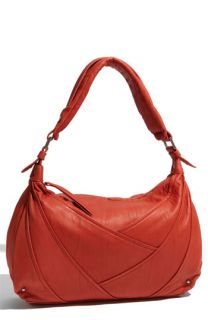 Perlina Sandra Wrinkled Leather Hobo