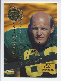 1994 RAY NITSCHKE SIGNATURE ROOKIES CERTIFIED AUTO #D 1534/2500