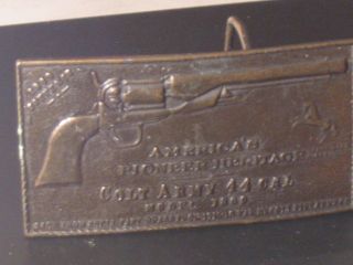 Colt Army 44 Cal 1860 Brass Belt Buckle 1919 Souvenir Colt Firearms Co