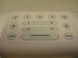 Moshi IVR006 Voice Control Digital Clock Radio White as Is