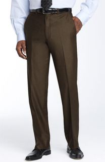 JB Britches Flat Front Wool & Cashmere Trousers