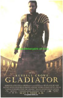 Gladiator Movie Poster Russell Crowe Orig Mini Sheet
