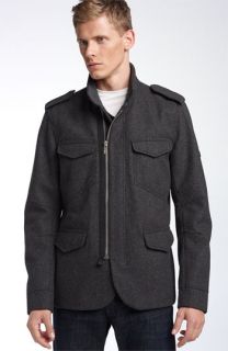 Ben Sherman Benn Front Zip Blazer Coat