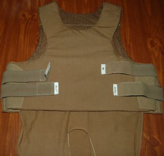 SAFARILAND CONCEALABLE BODY ARMOR SIZE 40 bullet proof kevlar low vis