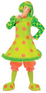 Adult Womens Clown Circus Party Cute Halloween Costume