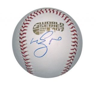 Manny Ramirez Autographed 2007 World Series Baseball —