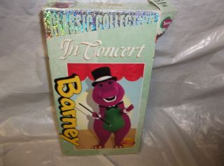 Barney Barney in Concert VHS Kids Video Tape Fun Loving Purple