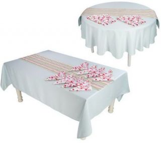 Winter Blossom 10 Piece Tablecloth Set —