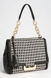 Diane von Furstenberg New Harper Check Wool  Shoulder Bag