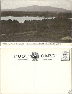 Duncan Postcard Contoocook Lake MT Monadnock Jaffrey NH