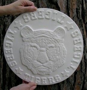 Concrete Cement Mold TIGERS TIGERS TIGERS PLAQUE STEPPING STONE