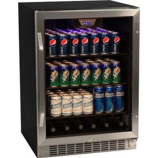 Compact 184 Can Built In Beverage Center, Stainless Steel Commercial