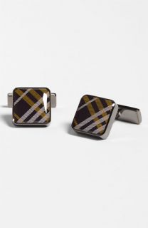 Burberry Enameled Square Cuff Links