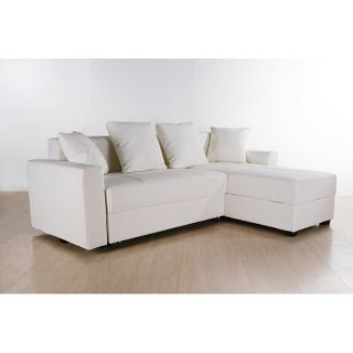 san jose white convertible sectional storage sofa bed multi functional