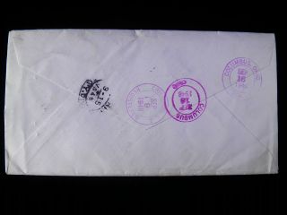 1948 PITCAIRN ISLAND TO COLUMBUS, OH REGISTERED LETTER COVER