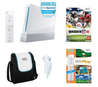 Nintendo Wii Madden 2010 Football Bundle —