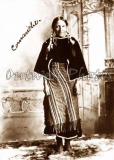 1890s COMANCHE Native American Indian Woman Photo