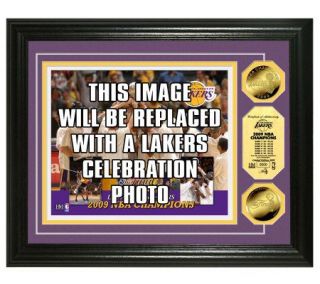 Los Angeles Lakers 2009 NBA Champions Celebration PhotoMint — 